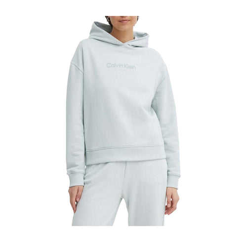 Calvin Klein Felpa con cappuccio Felpa Donna con cappuccio Hero Logo Celeste - Francavilla Moda